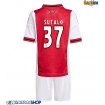 Maglie da calcio Ajax Josip Sutalo #37 Prima Maglia Bambino 2025-26 Manica Corta + Pantaloni corti)